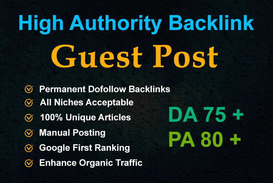 #DigitalMarketing 
I will do high authority #guestpost #SEO #backlink service for the first google ranking.
Check This Out: bitly.ws/bC6Y
#AVLARS #AteezImmortalLegend #Marie #Shotaro
#SaturdayMotivation #SaturdayThoughts