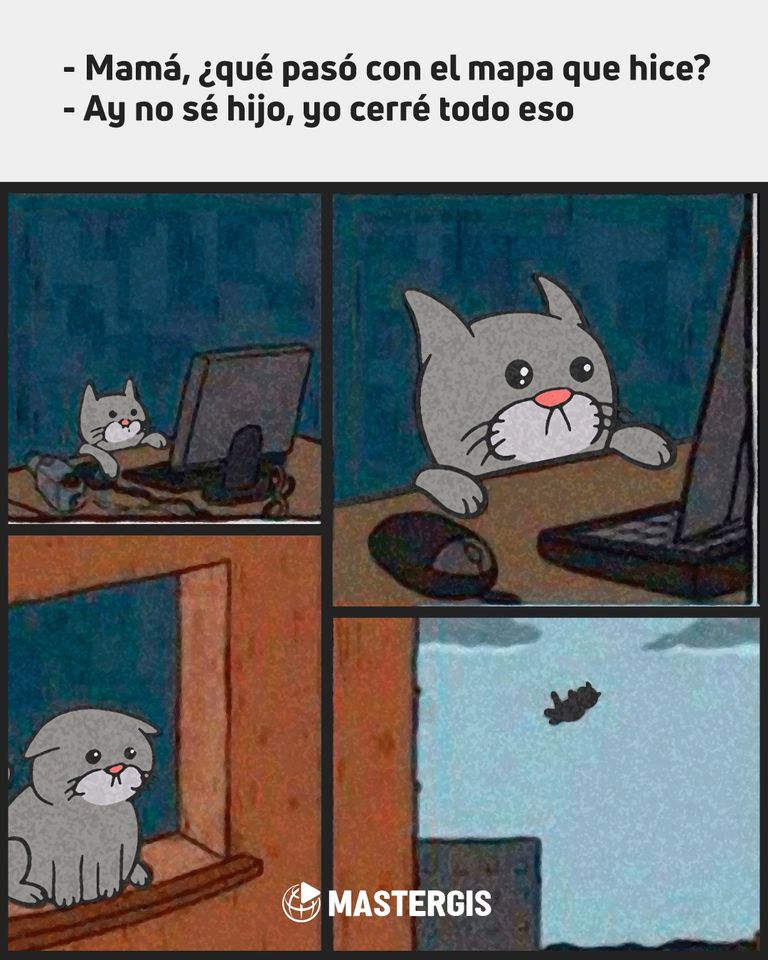 #Humor 😂😰¿Te ha pasado con algún familiar? :c
▶ Visítanos: mastergis.com/cursos/
