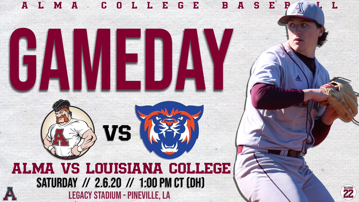 AlmaScotsBSB's tweet photo. 🚨🚨GAMEDAY ALERT🚨🚨

📍Legacy Stadium | Pineville, LA
⌚ 1:00 PM Central Time
📺 https://t.co/yVZlsjtpvq
#GoScots https://t.co/75Jb1nFMFZ