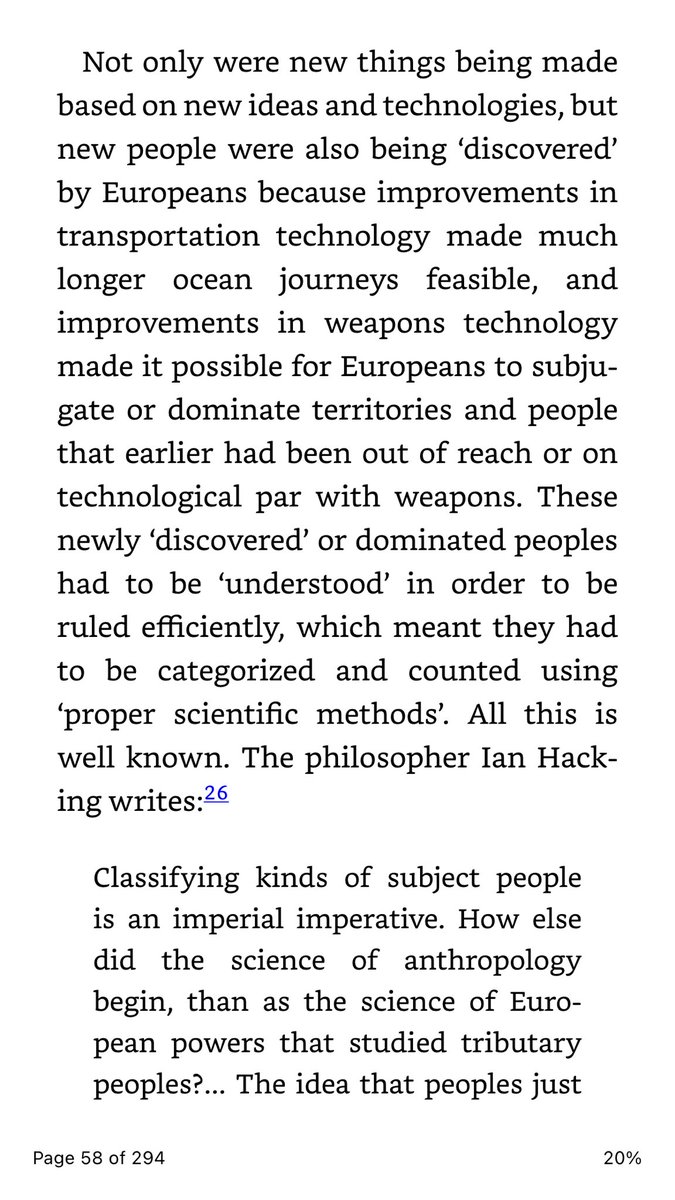 The link between power relations and classifying people to both understand and control. Also a critique of anthropology from Ian Hacking who is new to me. I would like to think that by the end of KS3 some students could begin to critique the disciplines they use in RE.