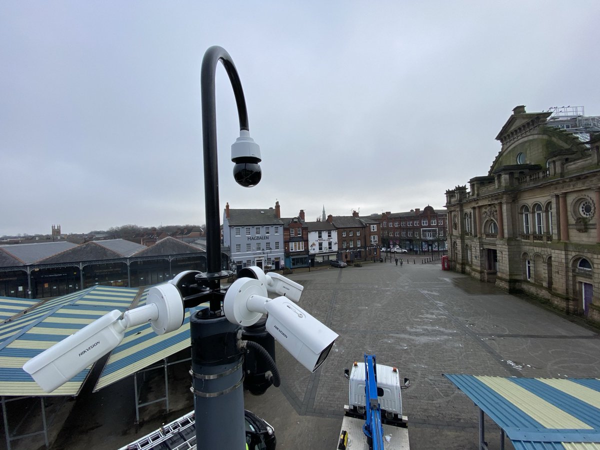 SitesniperLtd's tweet photo. Yet more #axiscommunications Q6155-E laser focus PTZ Domes and #hikvision 4MP IP cameras installed for Doncaster council.

It’s a good job Richard was on hand to get an extra couple of feet from the cherry picker! https://t.co/tyBNAst4WQ
