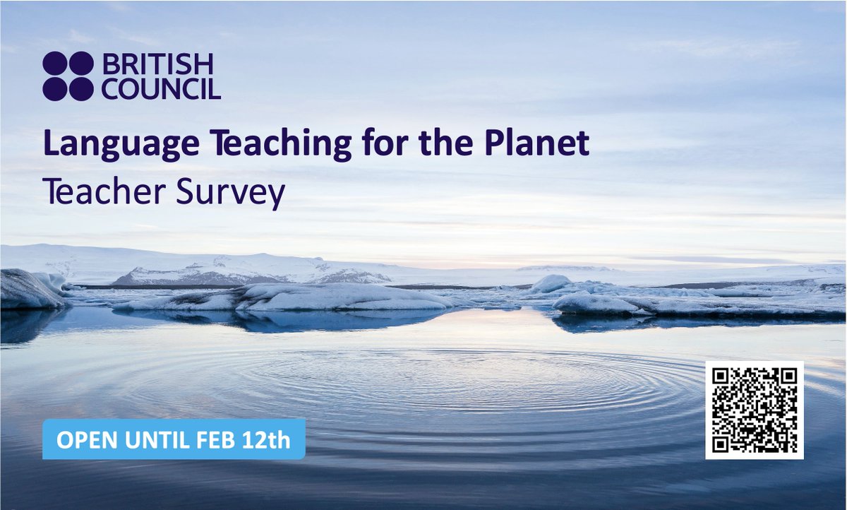 ColminIndonesia's tweet photo. Language Teaching for the Planet🌏

A British Council Global Survey for English Teachers. 
Please fill in this survey 📋to help us understand more about how you are integrating climate change issues into your teaching 🎓 @BritishCouncil @CamTESOL 

➡️https://t.co/lVuG2wKGWv https://t.co/yC5RD3OJZU