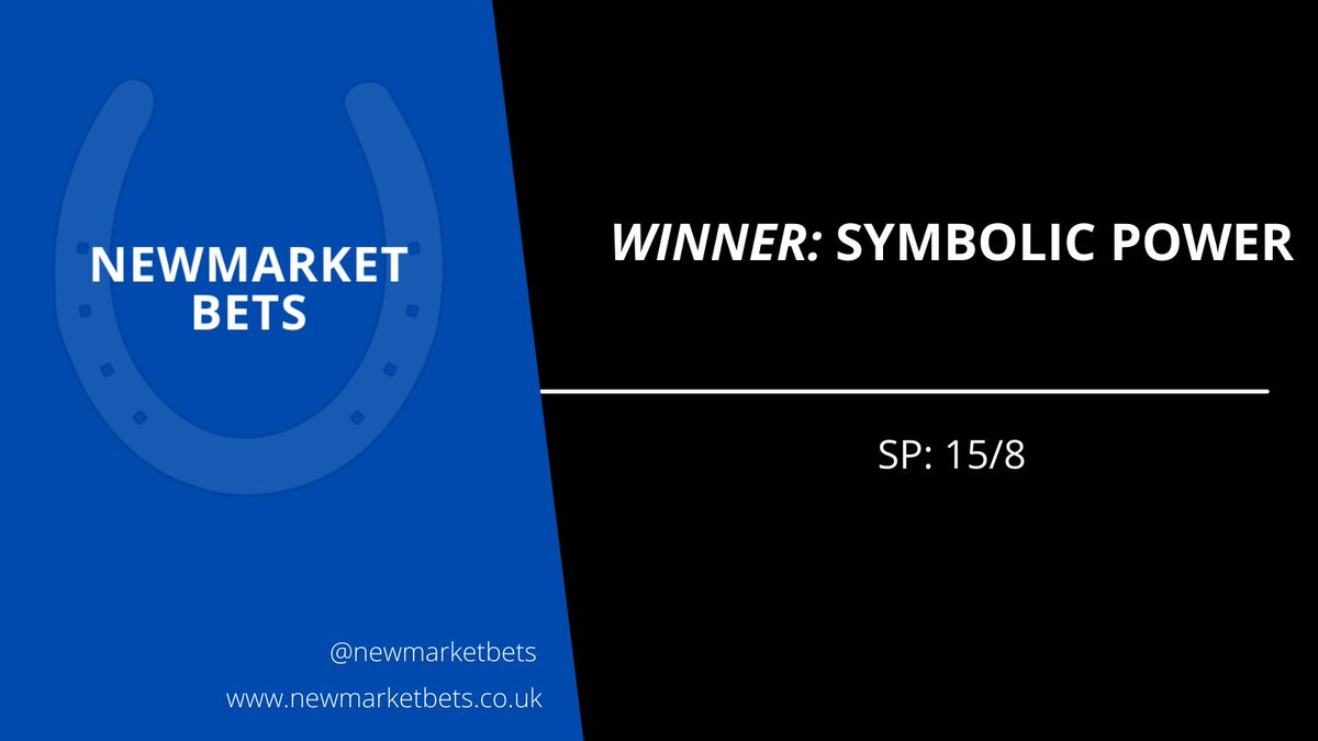 newmarketbets's tweet image. A good positive ride from Adam Kirby on #SymbolicPower  #win 15/8