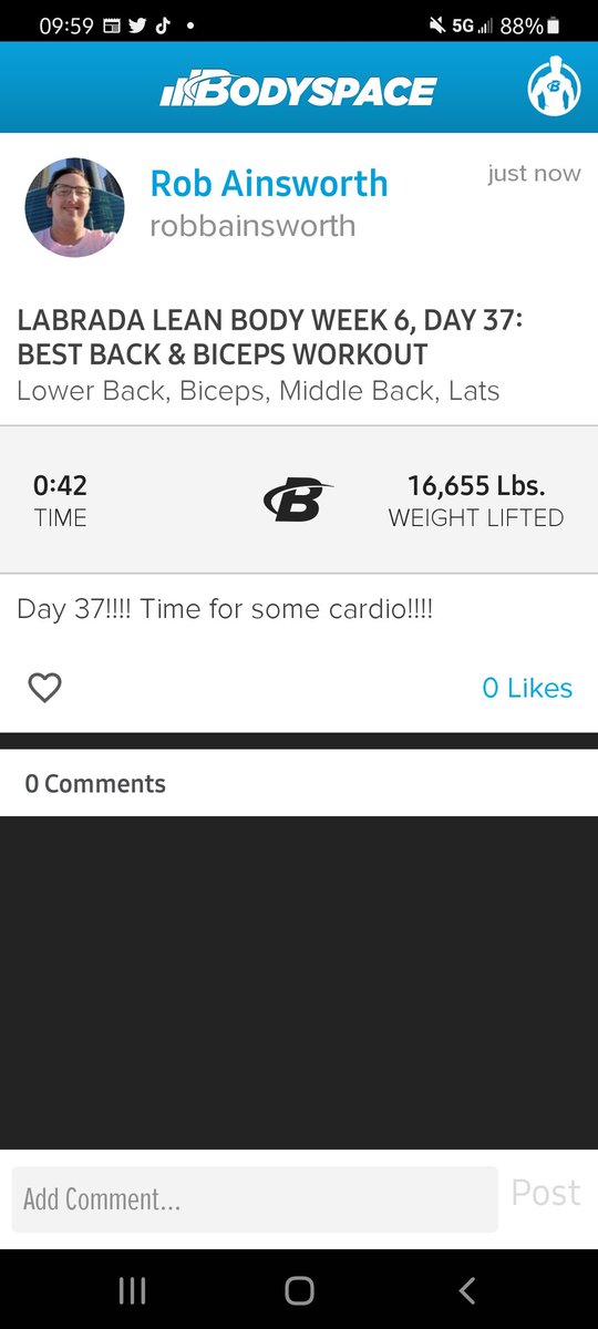 rainsvision's tweet photo. Day 37!! Despite a back injury of sorts still got it done!!!!
#MyWeightLossJourney
#TheRedbeardChallenge
#Day37of365
#NoExcuses
#NoDaysOff https://t.co/ORgNLY6ryT