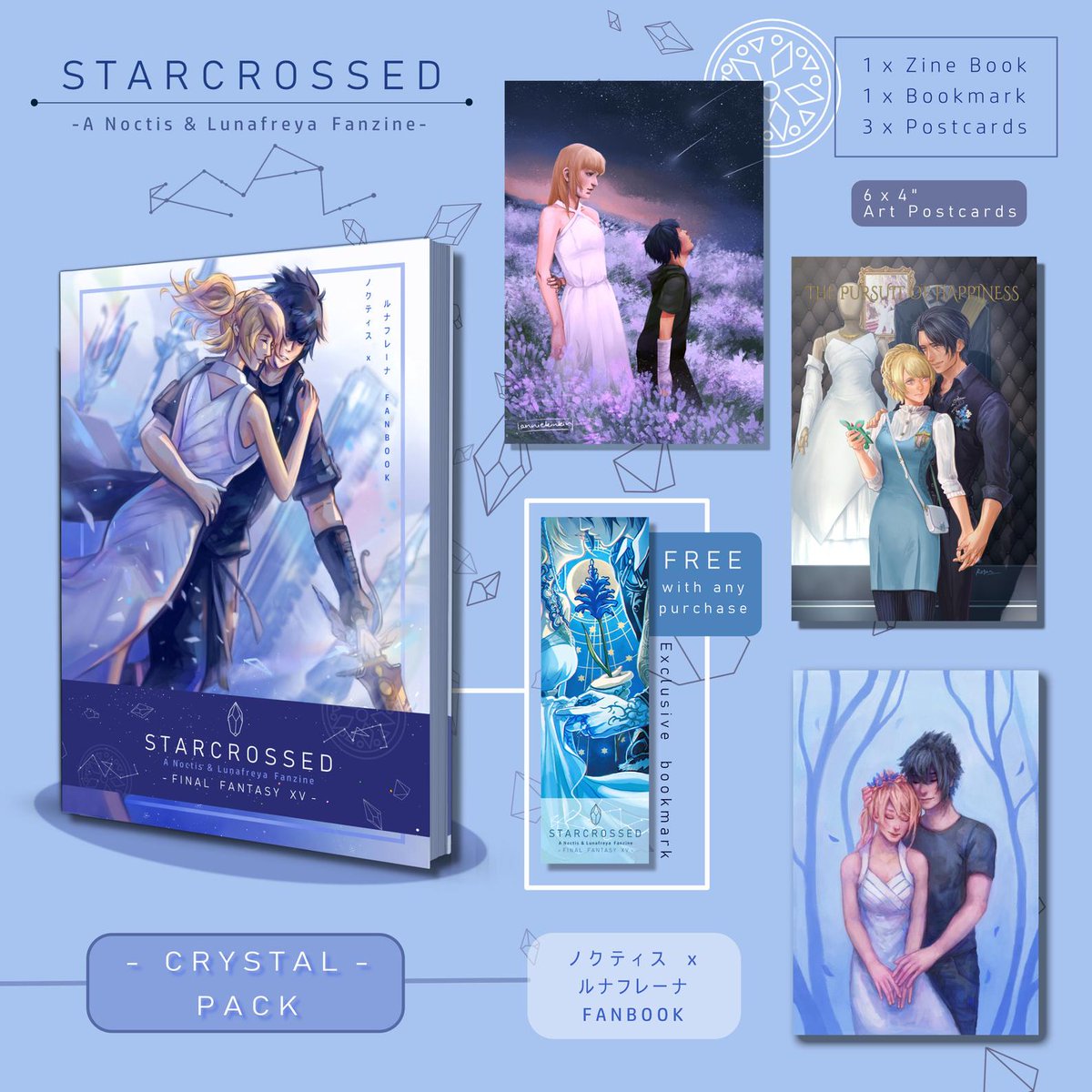 It looks like there's still the standard edition and 2 of the crystal packs of the <a href="/LunoctZine/">STARCROSSED - Final Zine Sale on now!</a> available! If you like Lunoct and haven't grabbed a copy yet, make sure to check it out. It's such a beautiful zine 💖

STORE: etsy.com/shop/akumarati…
#Lunoct #Noctluna #ノクルナ