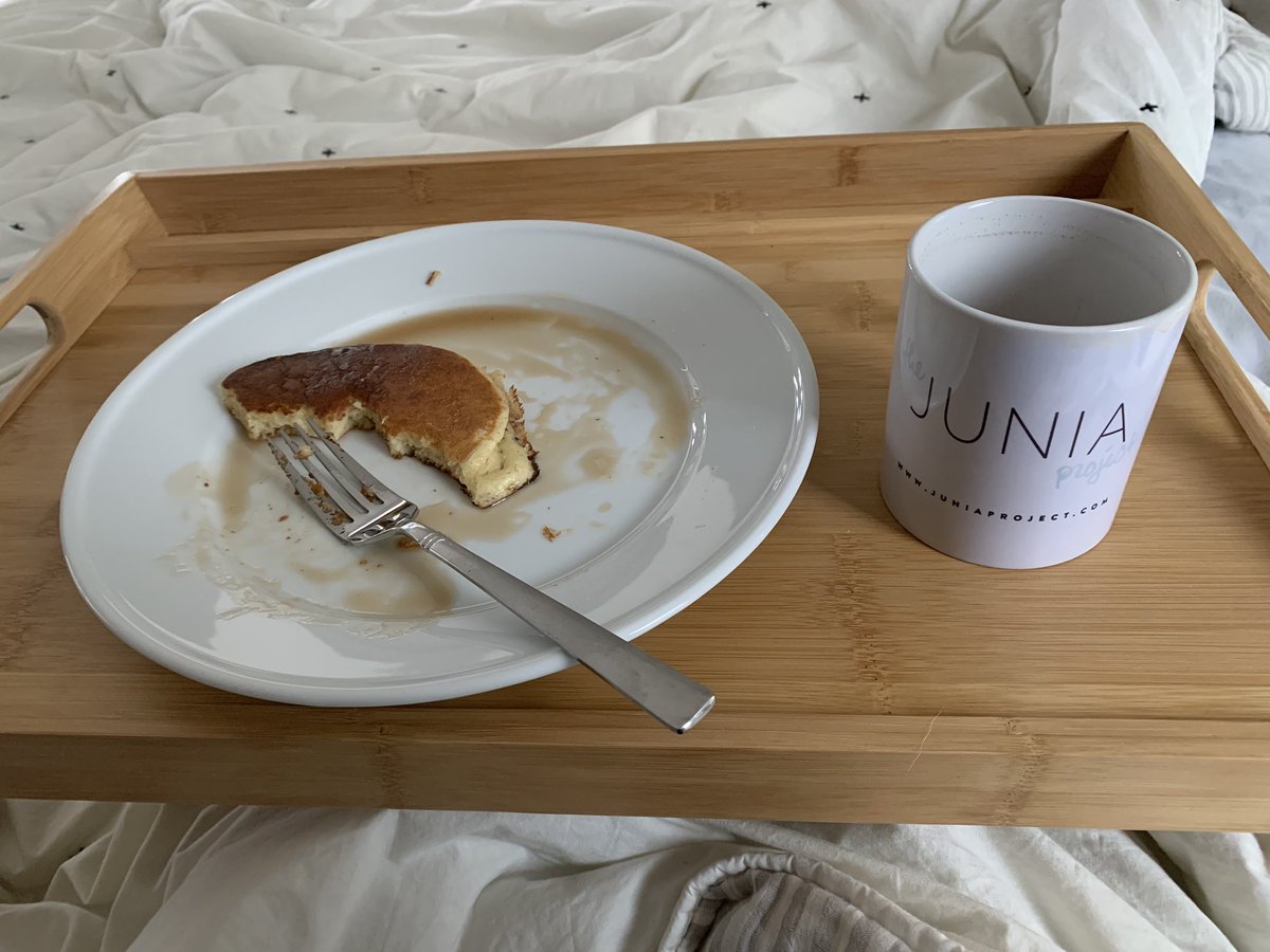 My word of the day: quiddity. Breakfast in bed was once a novelty, but in quarantine, it’s become a quiddity.  #WordGenius #HowDidIDo #CovidQuarantine