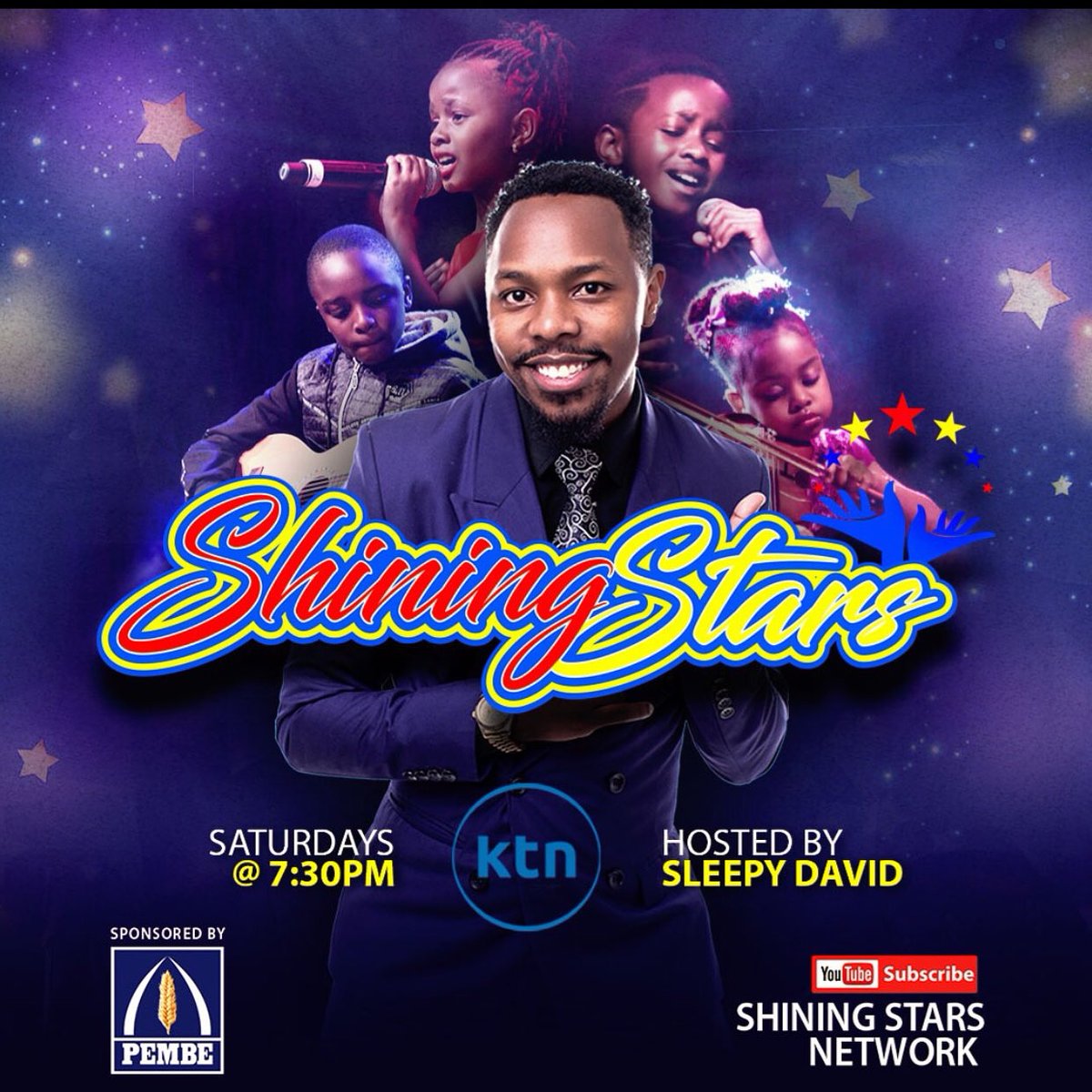 Bamba Tv Kenya (@bambatvkenya) on Twitter photo Another exciting episode of the best kids talent show, #ShiningStars, awaits you at 7.30pm, only on <a href="/ktnhome_/">KTN ENTERTAINMENT</a>, with the amazing host <a href="/Sleepykenya/">Sleepy David</a>. Don't miss out on the fun!! #KTNHome Another exciting episode of the best kids talent show, #ShiningStars, awaits you at 7.30pm, only on <a href="/ktnhome_/">KTN ENTERTAINMENT</a>, with the amazing host <a href="/Sleepykenya/">Sleepy David</a>. Don't miss out on the fun!! #KTNHome
