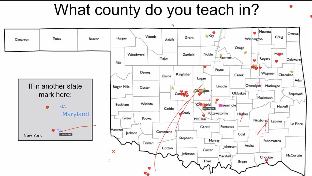 DrVJYoung's tweet photo. Great to see the representation of participants across Oklahoma and other states for the Oklahoma Council for Exceptional Children Virtual Conference 2021 ♥️ https://t.co/6DTWEp4Lib