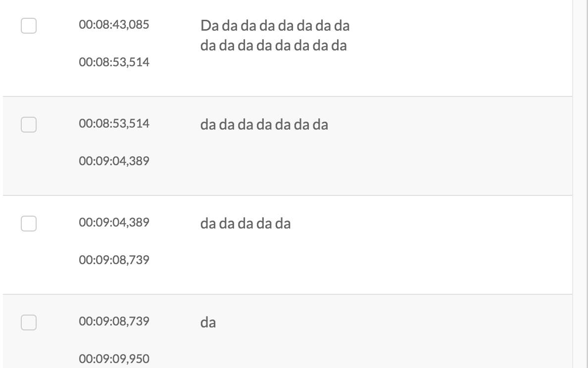 This was it's attempt to caption a section of the lecture in French. It also did this when there was someone speaking in a Australian accent on one of film clips  #BadAcaAutocaptions