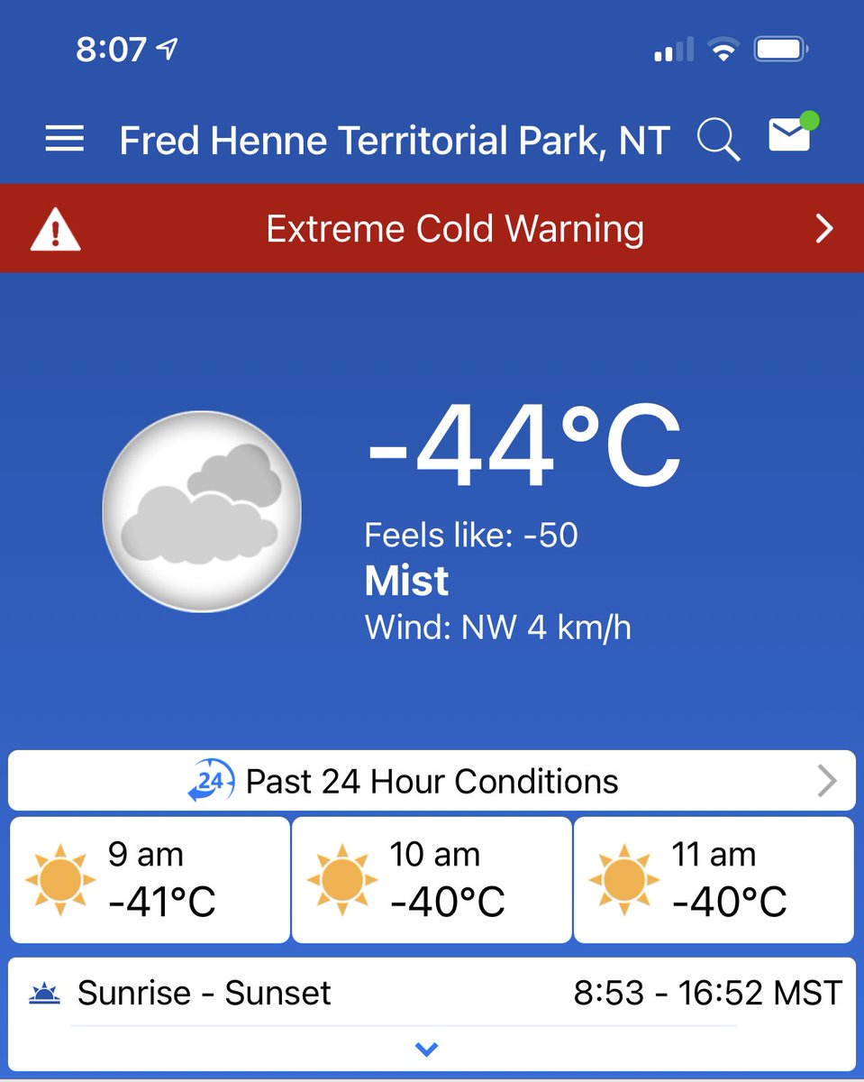 mrhooie's tweet photo. ⁦@Washed_Up⁩ a little colder than Manitoba last week. May have to freeze something out side later #yzfwx #showyourweather #nwt #cooooold https://t.co/Ox08DxUKmt