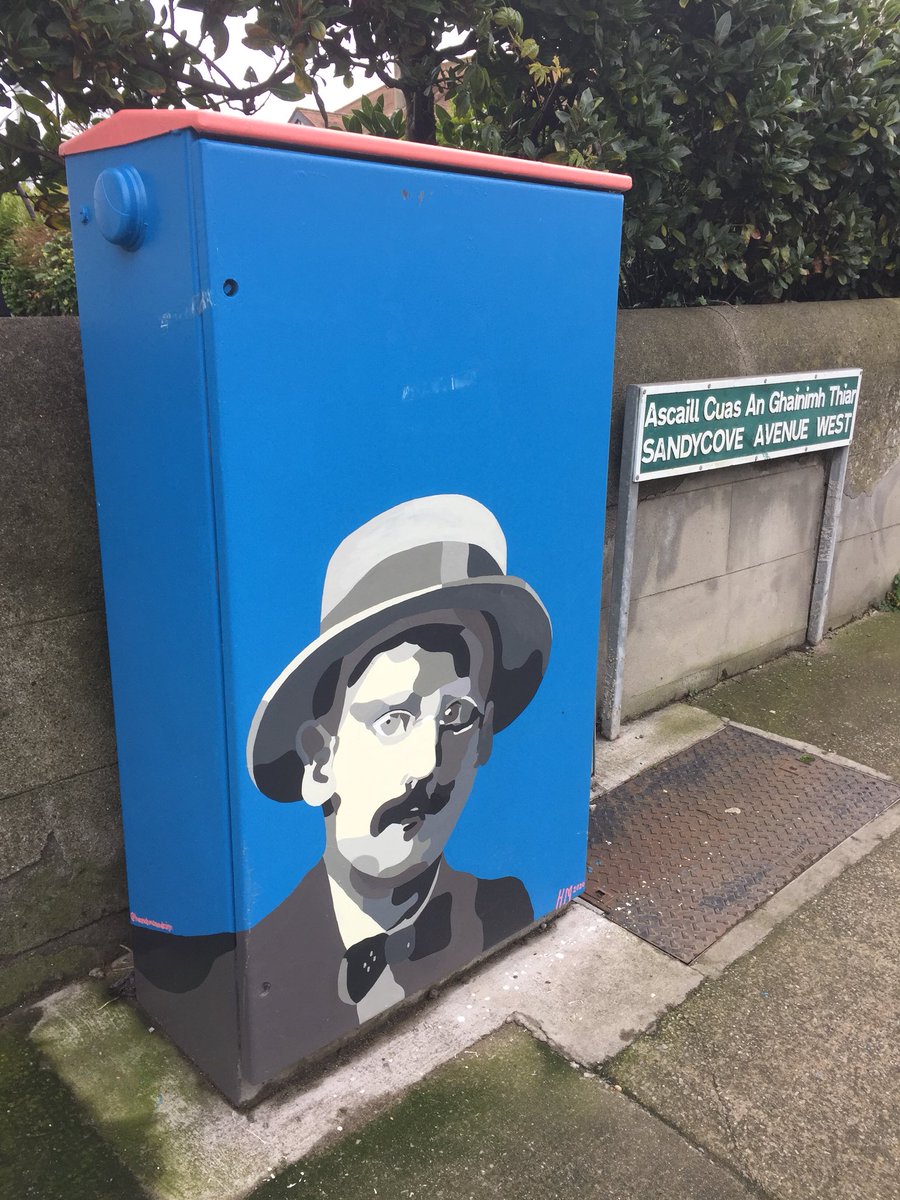 OC_Gallery's tweet photo. Out and about, working on a theme for our 2021 Bloomsday exhibition, probably something to do with the twins making sand castles on Sandymount strand... Meanwhile further south... #Bloomsday2021 https://t.co/4hUEEaXZBk