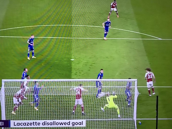 25. October. 2020. Lacazette goal is judged offside. Xhaka doesn’t touch the ball and isn’t in the keeper’s line of sight. Game finishes 1:0 Leicester.Referee: Craig Pawson VAR: Paul Tierney