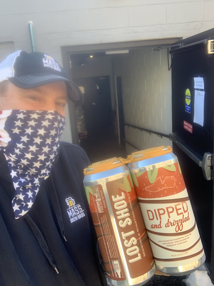 Back Door release at <a href="/LostShoeBrews/">LostShoeBrews</a> of Dipped and Drizzled - a Porter brewed with strawberries, cocoa nibs, Madagascar vanilla beans, cocoa powder and white chocolate.

#porter
#dipped 
#drizzled