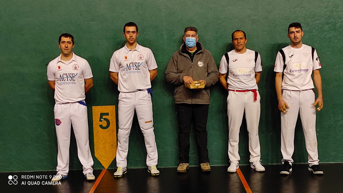 🏆 Campeonato de España de Clubes | Primera | Grupo A

Mano parejas
🔴 ORTIZ - SAINZ(Pradejón) 3-2
🔵 AZNAREZ - LANA (San Miguel) 10-10

#Remontival #PelotaVasca