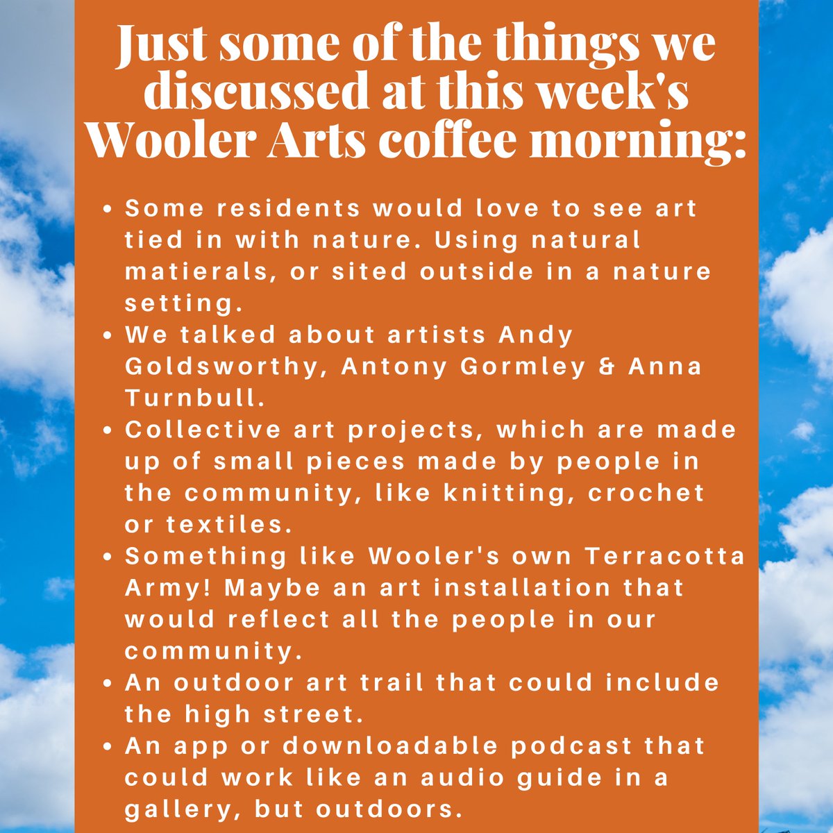 Wooler Arts (WoolerArts) Twitter