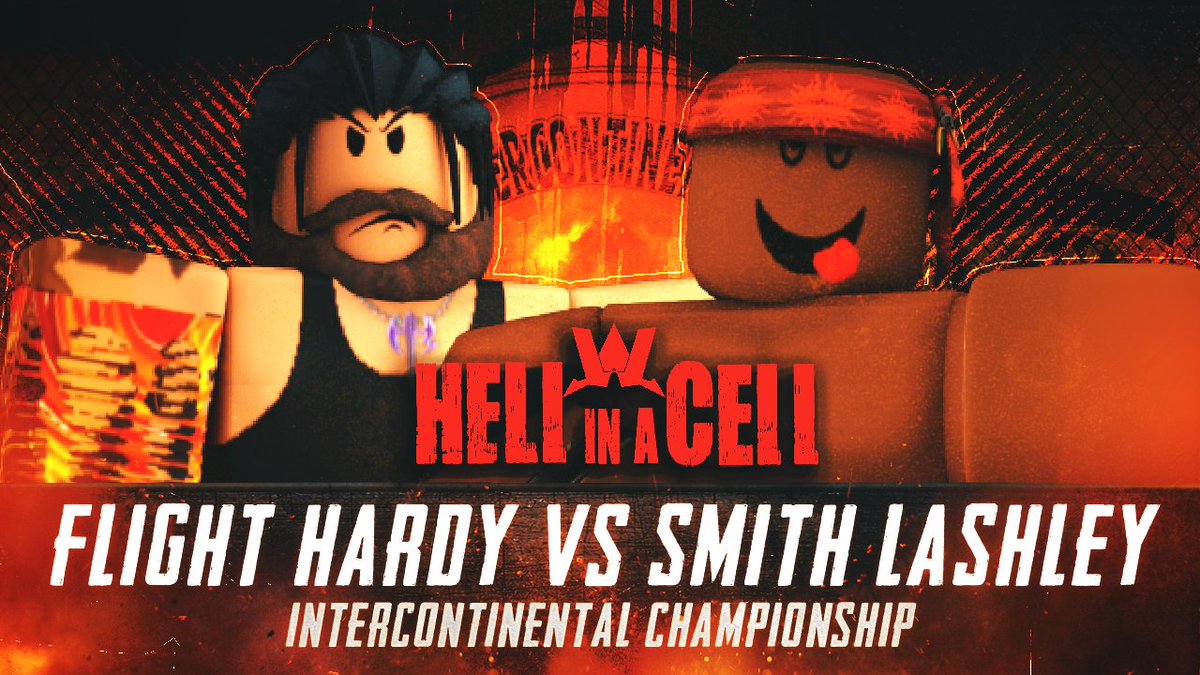 WRWRBLX's tweet photo. Hell in a Cell:

After @Eternal_AJ's Intercontinental Championship relinquishment last night, @DeletedFlight will face #SmithLashley for the Intercontinental Championship at #WRWHIAC!

#WRWHIAC https://t.co/c1A3bCqzyh