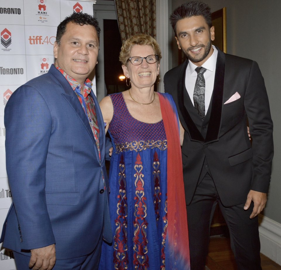 WizAndreTimmins's tweet photo. Throwback memory from 6 years ago #iphotos memories #Goodtimes @RanveerOfficial @PremierWynne #Ontario special place special friends @TIFF_NET 🍁 https://t.co/8uKEQw5N7E