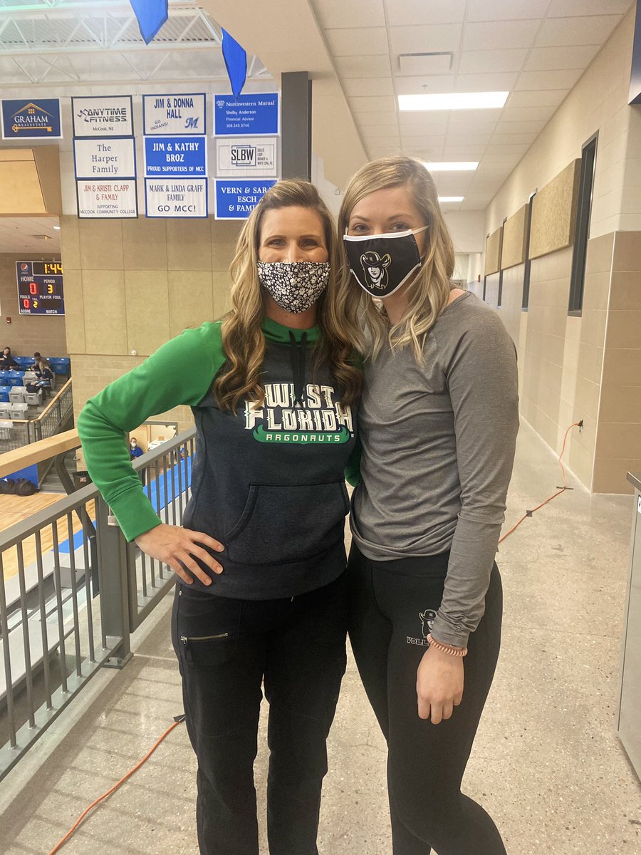 CoachWolterUWF's tweet photo. Such a cool thing to see former players choose coaching as a career. Loved seeing this former standout UWF MB take on the head coaching role at Northeastern JC. Great 2 Ws, yesterday @KenzieChrisman!  Proud of you!  #UWFVB #GoArgos #NJCvolleyball #AVCA #CoachesBuildingCoaches https://t.co/oiyYM58gTR