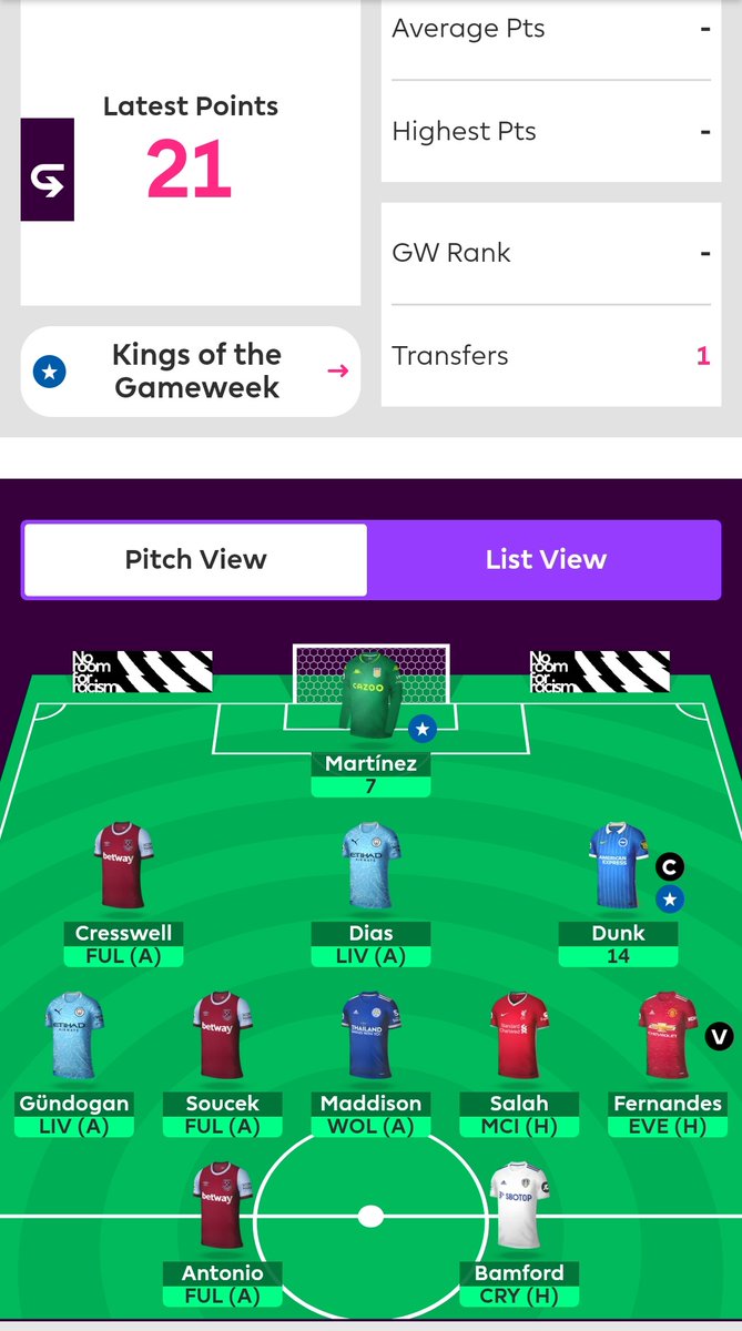 Aid_n__'s tweet photo. @OfficialFPL My captain 😁 https://t.co/K6pOmKwvNu