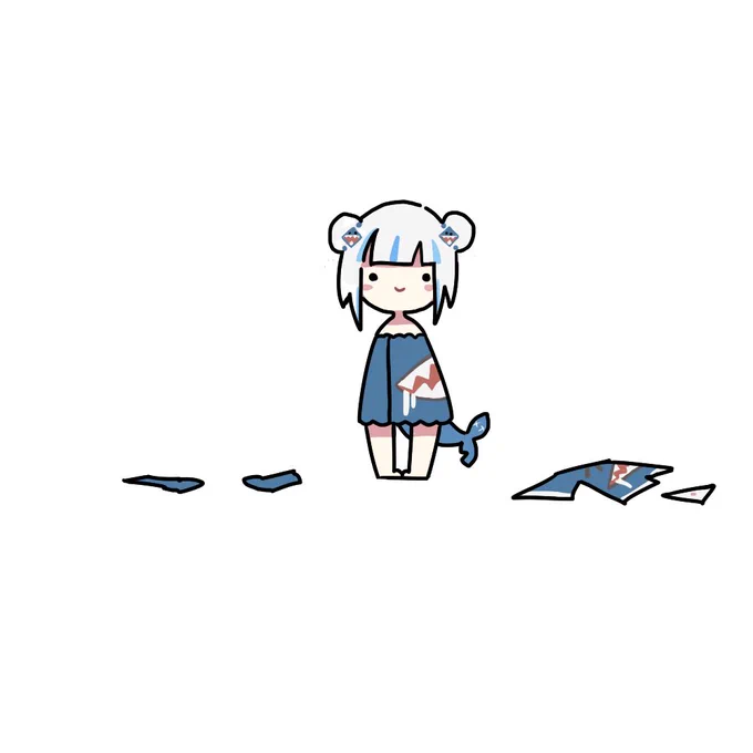 🛀🦈
 #gawrt 
#風呂の日 