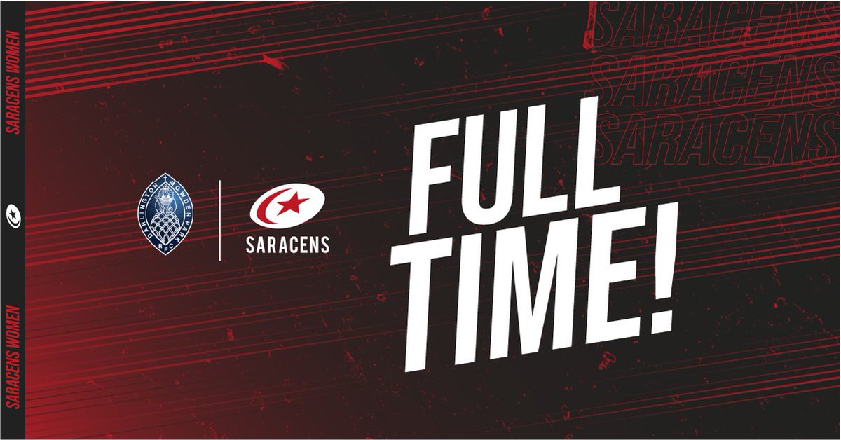 SaracensWomen's tweet photo. 70 | After that flurry of tries the referee blows the full time whistle. Saracens get back on track! 

🔴⚫️ 73 - 3 🦈

#StrongerTogether https://t.co/I84MSZBNbL