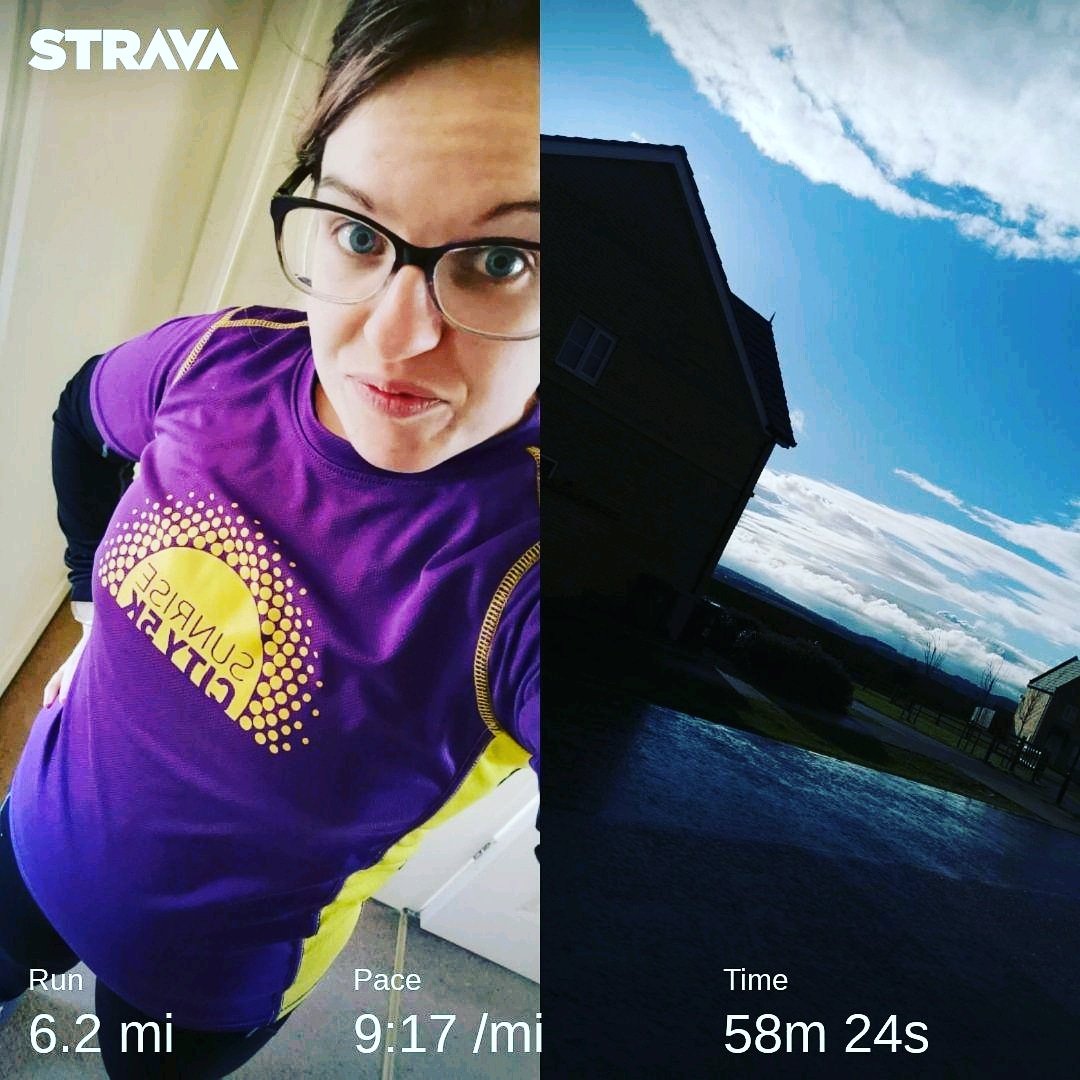 All the running before the snow 😊