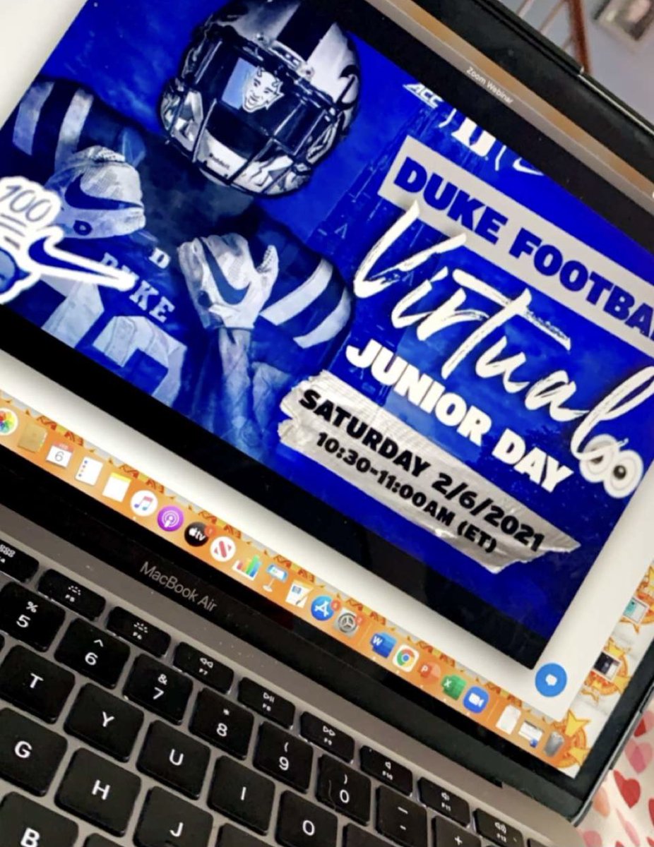 Thank you @DukeFOOTBALL for inviting me to your Junior Day.  I had a great time learning about your school. @coachbenalbert @Coach_DanHicks @bccoachvito @CoachLT33