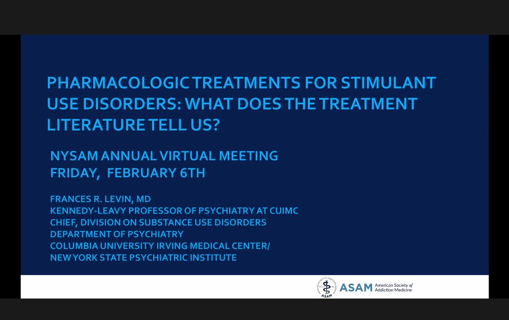 Dr. Frances Levin in the house talking about  #stimulants !!!  @ColumbiaPsych  @Columbia