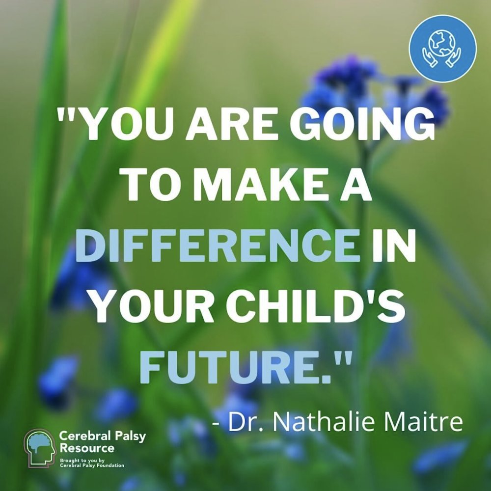 yourcpf's tweet image. 2-2. Tune in to Dr. Nathalie Maitre while she walks you through the consideration process on CPResource.org in our Optimizing Your Environment section. #CPResourceTip #CpAwareness #CerebralPalsy