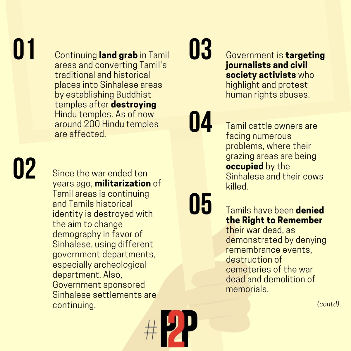 We condemn the crackdown against organizers and participants of the  #P2P  #WalkForJustice Here we lift up the issues highlighted by the protest: