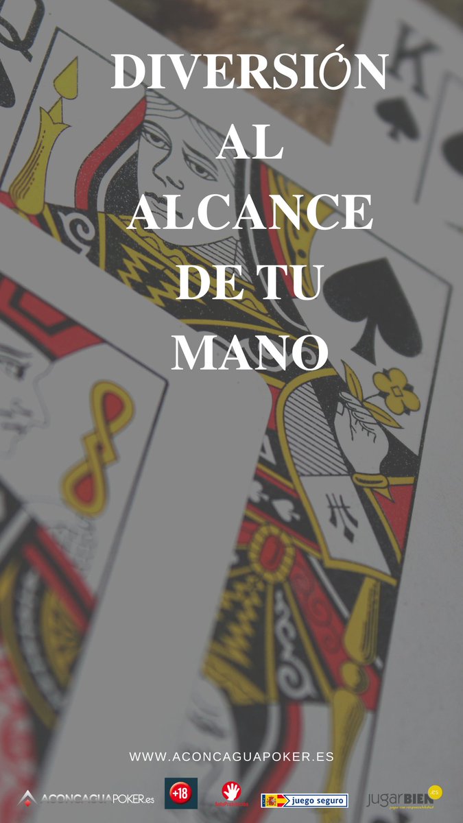 Te esperamos en nuestros perfiles : 

🔸Facebook 👍🏻 @aconcaguapokerspain

🔸Instagram 📷 aconcaguajuegos_sa

🔸LinkedIn Aconcagua Juegos S.A

#juegoresponsable #jugarbien #poker #pokertrue #pokertime  #saturdaynight  #saturdaymood #aconcaguapokerespaña #AconcaguaPoker
