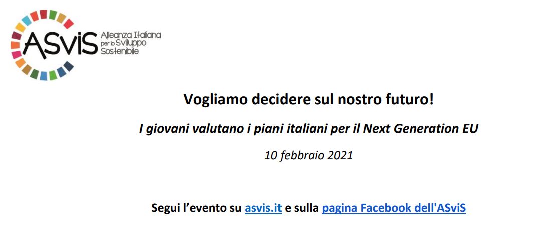 CsrEvent's tweet image. #CsrAgenda | #Feb10 

Vogliamo decidere sul nostro futuro! I giovani valutano i piani italiani per il #NextGenerationEU "@ASviSItalia 
💻 #livestreaming 
asvis.it/public/asvis2/… 
@MartiComparelli @LucaSardo14 @luigi_ferrata @ottavia0 @GiulioLoIacono 

#PNRR #SDGs #climatecrisis