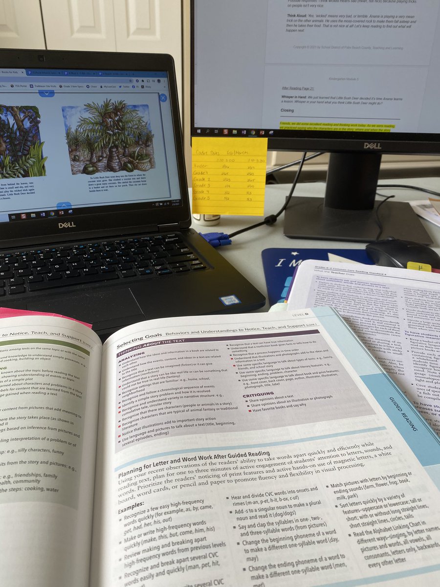 JenSkoblicki's tweet photo. A little inside peak as to what goes into writing the #ModulesOfInstruction to make sure lessons are standards-aligned and developmentally appropriate. It may be Saturday but the words are flowing. Can’t wait to see Ts during our upcoming Cadre for Module 5! #pbcliteracy https://t.co/7bHlyaXwnt