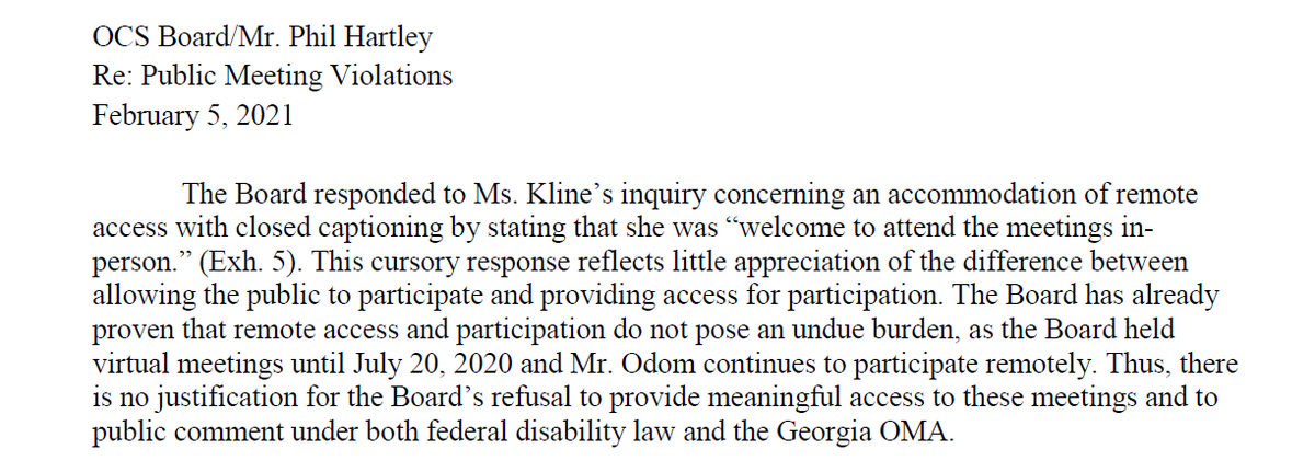 Community members are concerned about the Board's lack of transparency, especially regarding its decisions on COVID-19 safety measures. The law requires that the Board's meetings be open to the public and accessible, which includes captioning.