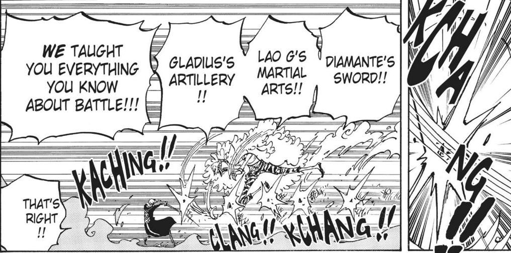 Aussi il ne faut pas oublier un élément hyper important:Doffy connaît Law.One Piece nous a montré à maintes reprises que l’issue d’un combat dépend en grande partie des infos que l’on possède sur nos adversaires.Plus on en a, plus on met les chances de victoire de notre côté.