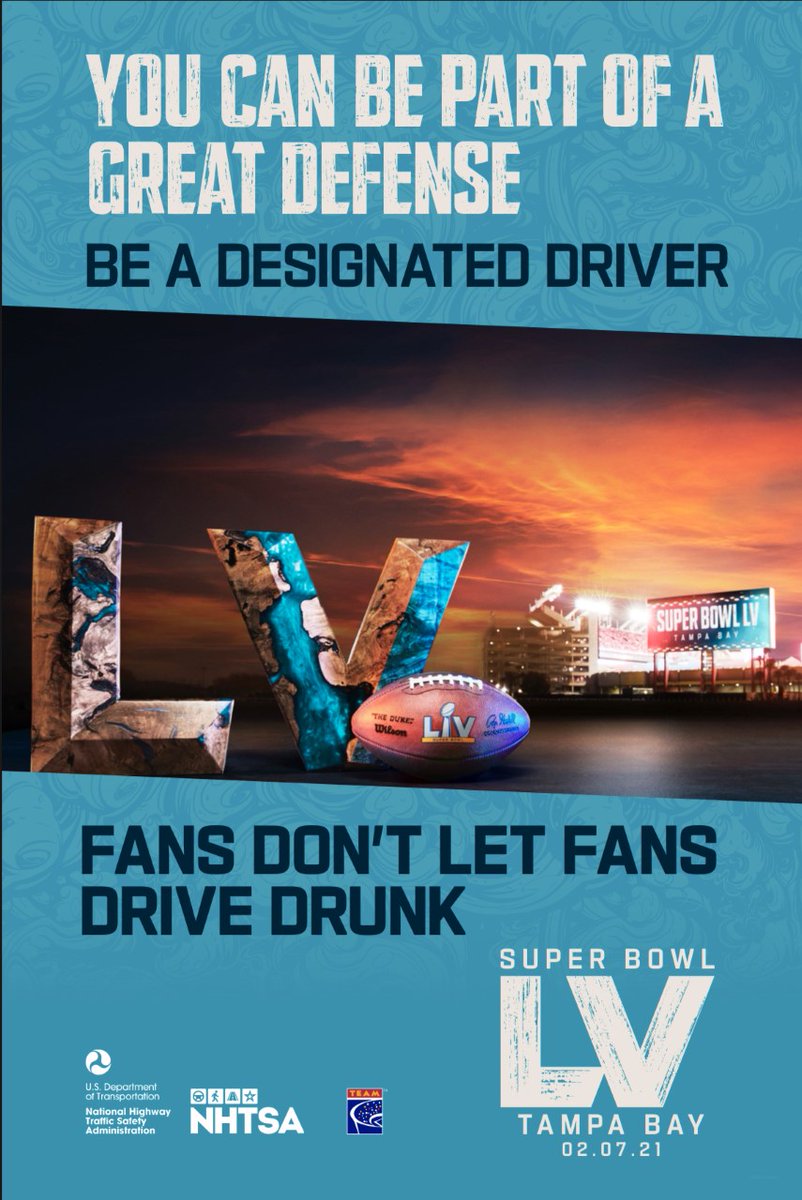 Always get a sober ride home. #DontDriveDrunk #SuperBowlLV #DriveSafe  #oregonimpact #trafficsafety