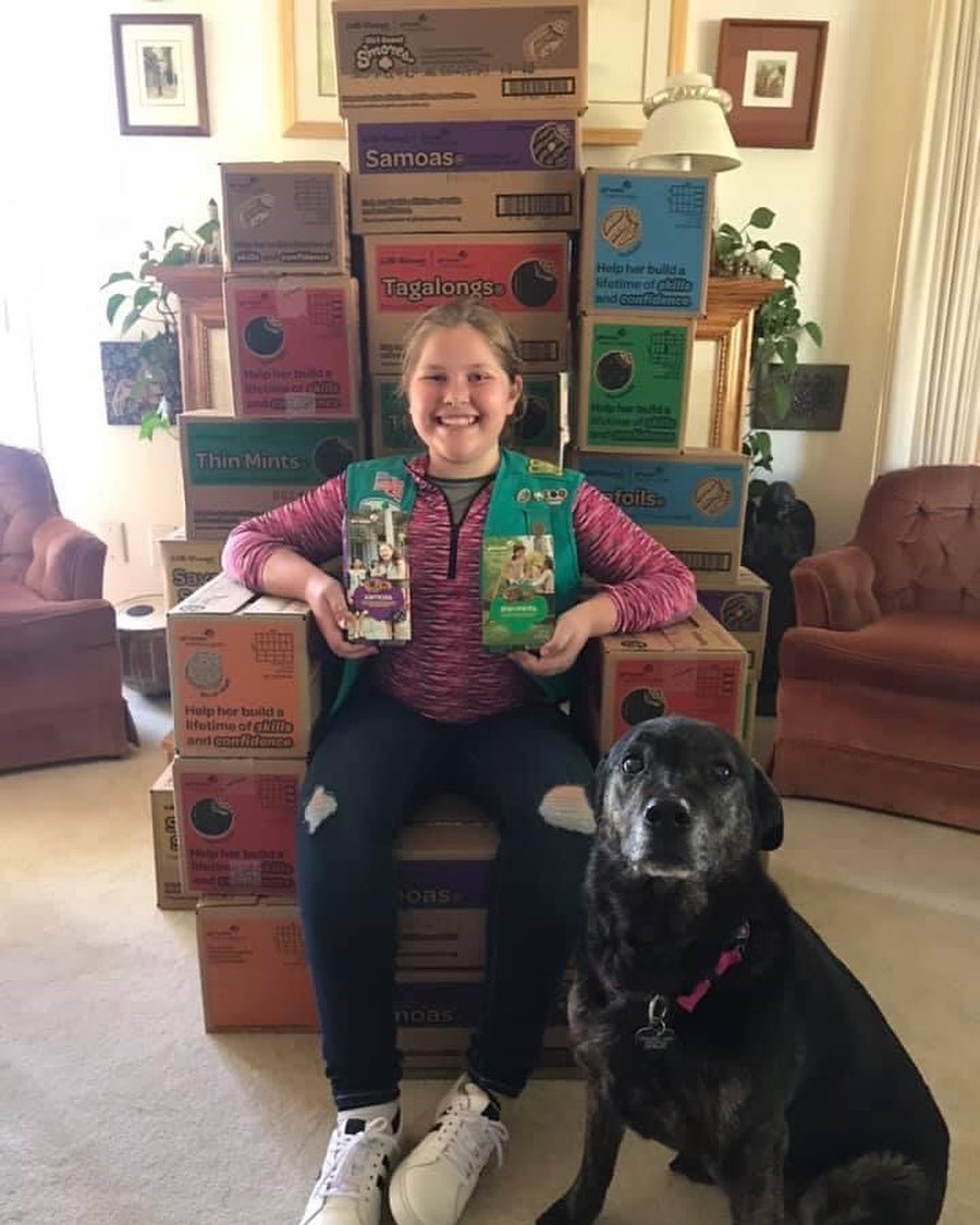 GSNorCal's tweet photo. Some good news, cookie edition: #gsnorcal cookie-sellers are going strong 💪🍪 https://t.co/ulQKZV56Gy
(📷 via @scumptious_gscookies on Instagram) https://t.co/OPisaThS2F