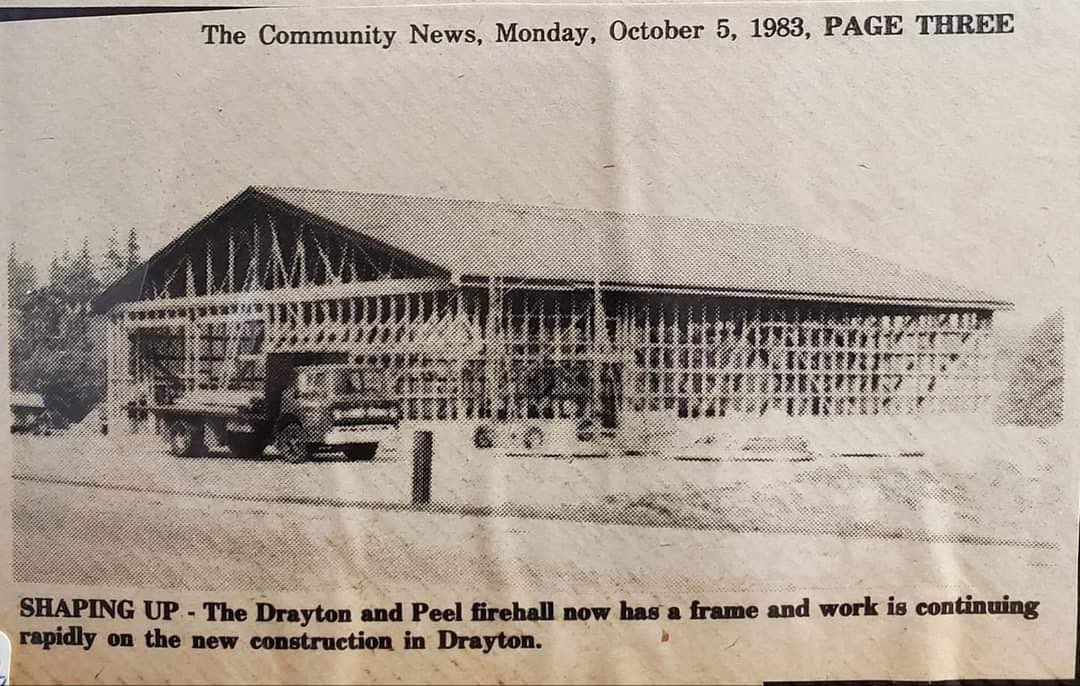 mapletonfireres's tweet image. Here is a fun blast from the past! 37 years ago our Drayton station was just being completed! #seemslikeyesterday