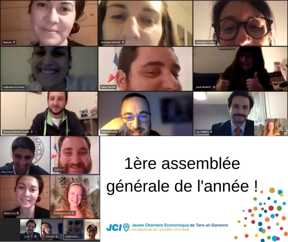 Vendredi soir s’est tenue notre première AG 2021. De belles actions à venir, des membres engagés... nous ferons de belles choses cette année. Suivez-nous !
