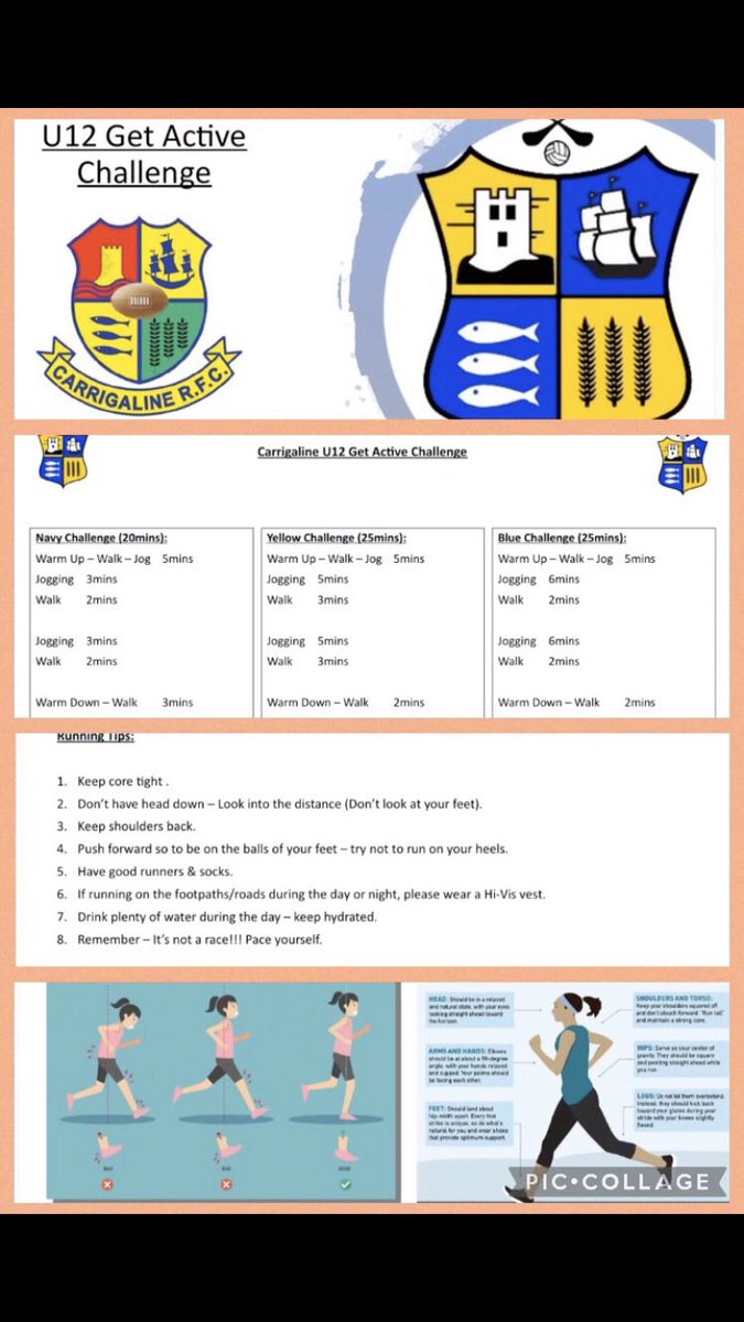 A community that trains together - stays together!Our Carrigaline RFC u12 team is delighted to be in partnership with the Carrigaline GAA u12 team, keeping fit together during this Level 5 lock-down.
Keep an eye out for our lads running around our village - leading by example!
