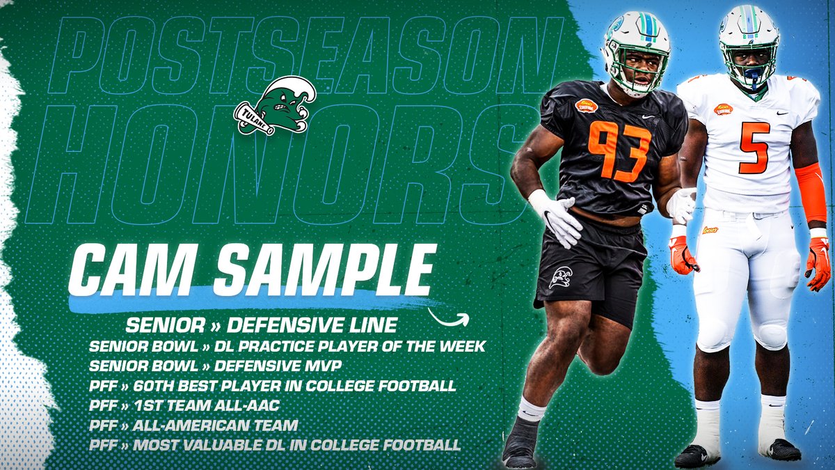 Tulane University Football on Twitter: "Quite the offseason for  @cameron_sample 👀👀 #RollWave… "