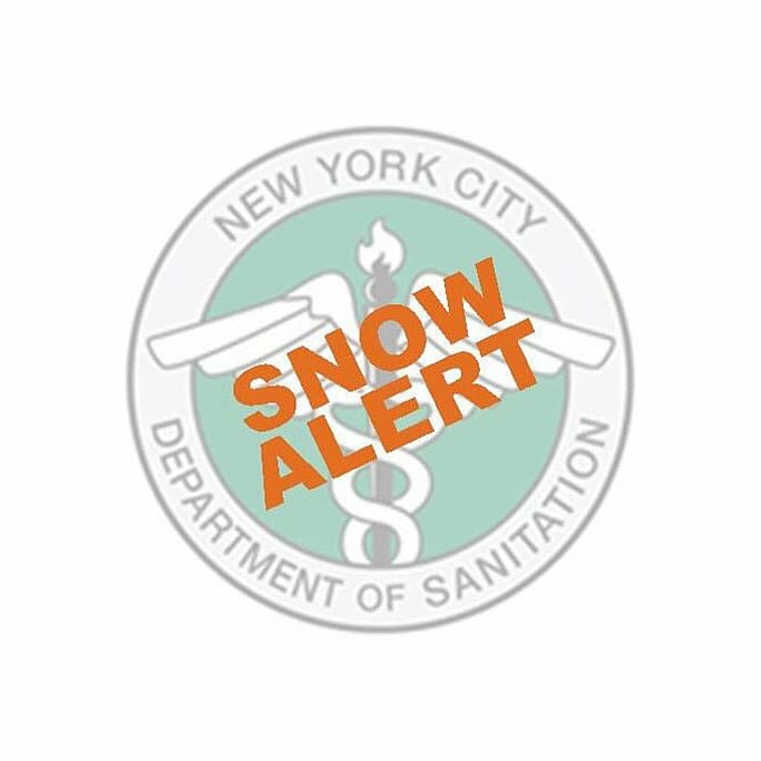 Graphic with words Snow Alert