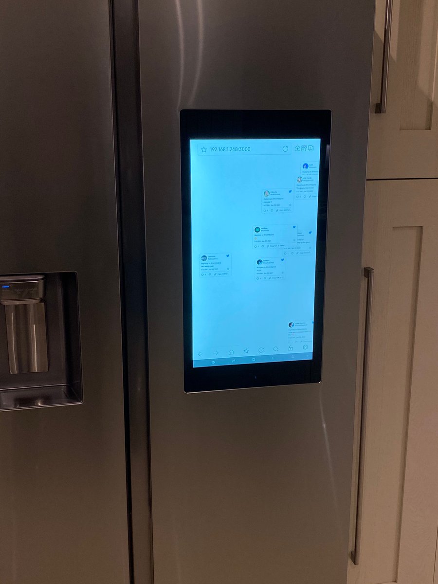 hiettdigital's tweet image. i made an app that puts all of the replies to this tweet on my fridge

reply as much as you can let's see if we can crash the fridge

i will post update photos every hour or so

reply reply reply!!!!!