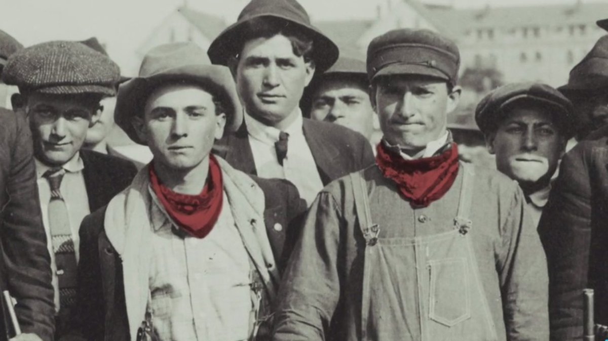 holy shit i just learnt that the word "redneck", which is usually used in a derogatory way, comes from the 1920s when coal miners went on strike and wore a red bandana around their neck to identify themselves as pro-union! how did i not know this??