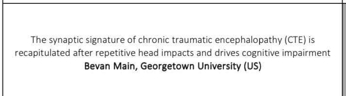 bevo_07's tweet photo. 1 sleep to go until @ints2020 (*2021). For those interested in our work on repetitive head impacts, watch Dr. Mark Burns talk on Monday! He will set scene for some cool sequencing data that I’ll be presenting on Wednesday. #INTS2021 #synapses https://t.co/GDrI1kTODZ