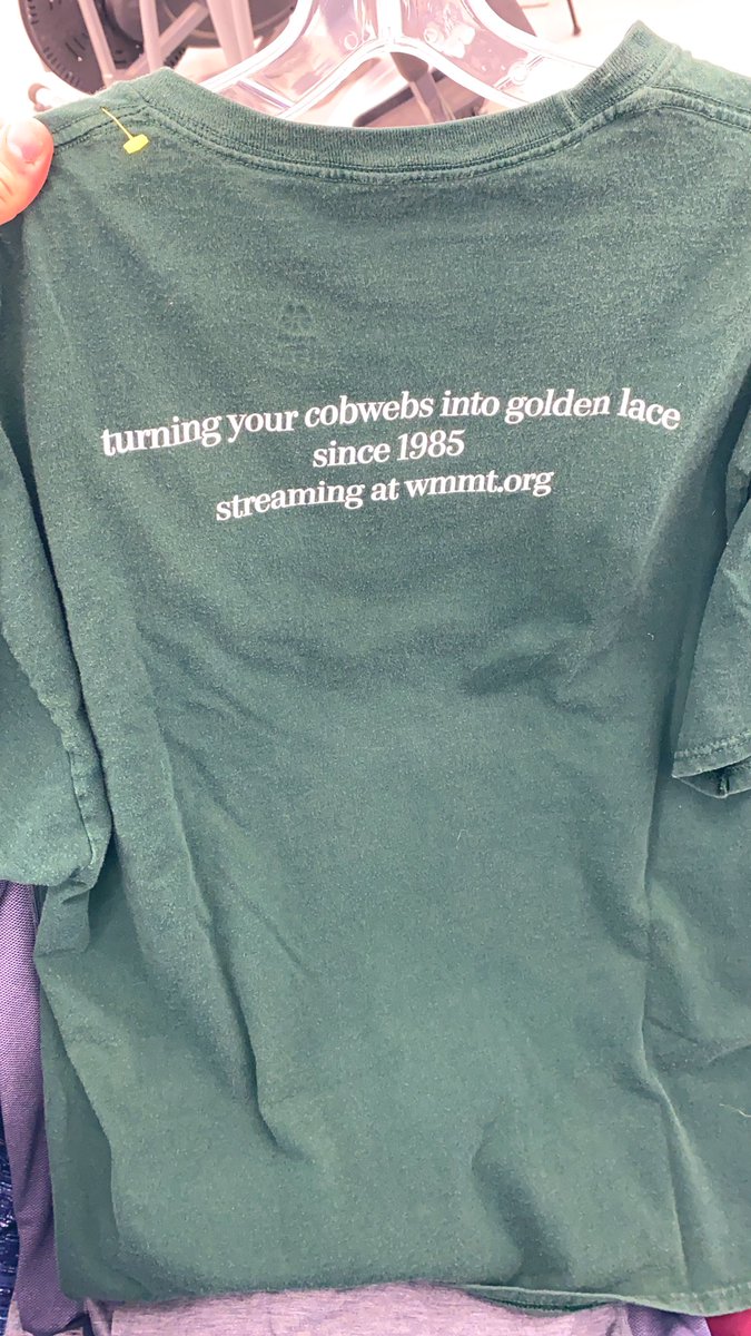 kevinsmithaz's tweet photo. @TomSexton Found this in Arizona at the Salvation Army thrift store... haven’t tuned in yet but hoping the slogan rings true. https://t.co/6ckG9n2NU6