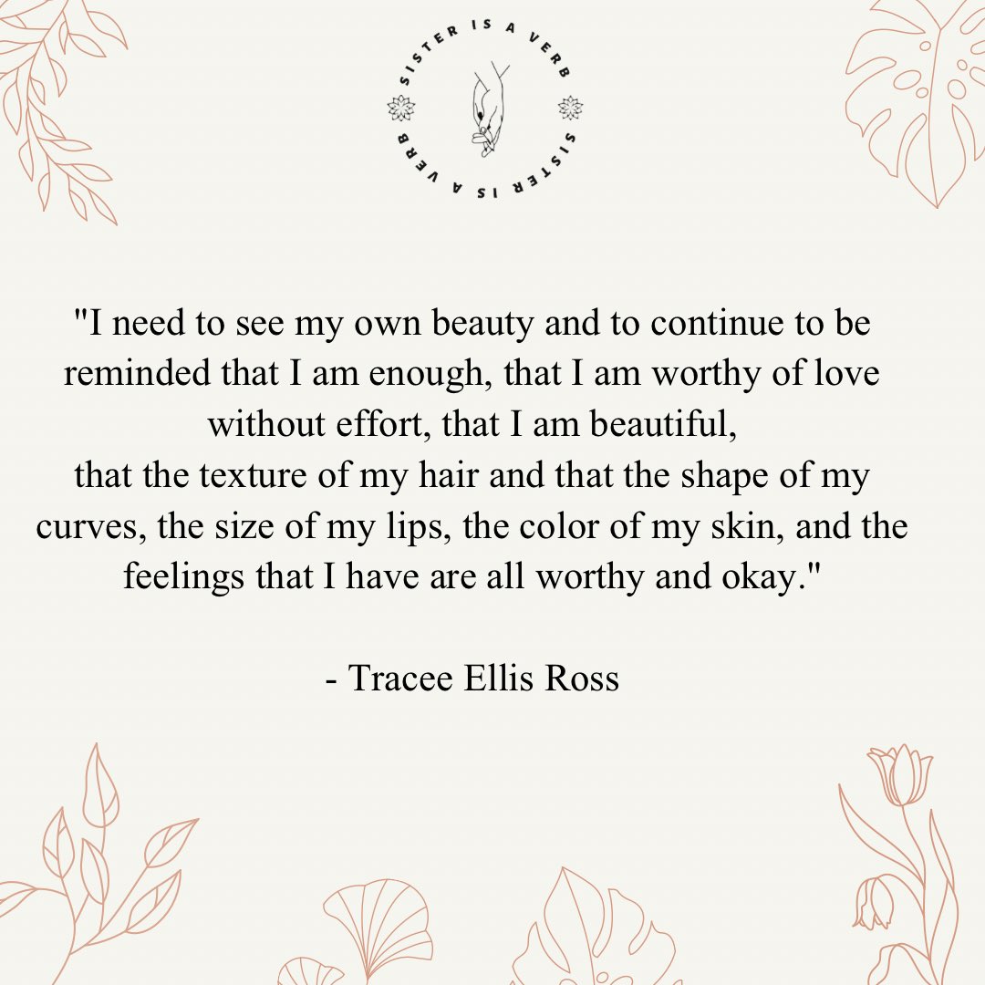Sisterisaverb's tweet photo. Speak softly to yourself and know you deserve all you desire by just being ...

#selflove #blackwoman #blacklove
#sisterisaverb https://t.co/8rjHfxcZi0