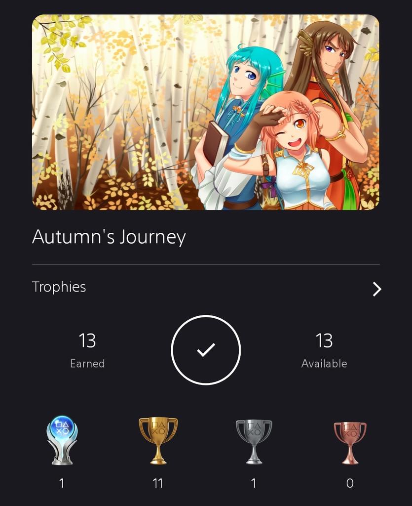 ArcanaLegacy's tweet photo. #AutumnsJourney done!🍂

Charming visual novel about a girl befriending 2 dragons in human form. Story has a unique take on races coexisting, with SERIOUS potential for a series! Cast is a delight, art is vibrant; full of life &amp; the credits song is forever added into my playlist. https://t.co/7IRZtHd6BU