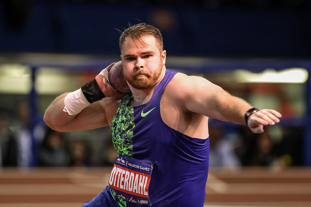#ProBison Payton Otterdahl threw a season-best 70-8 (21.54m) to win the shot put at the Dakota Quad, ranking 3rd in the world this year.