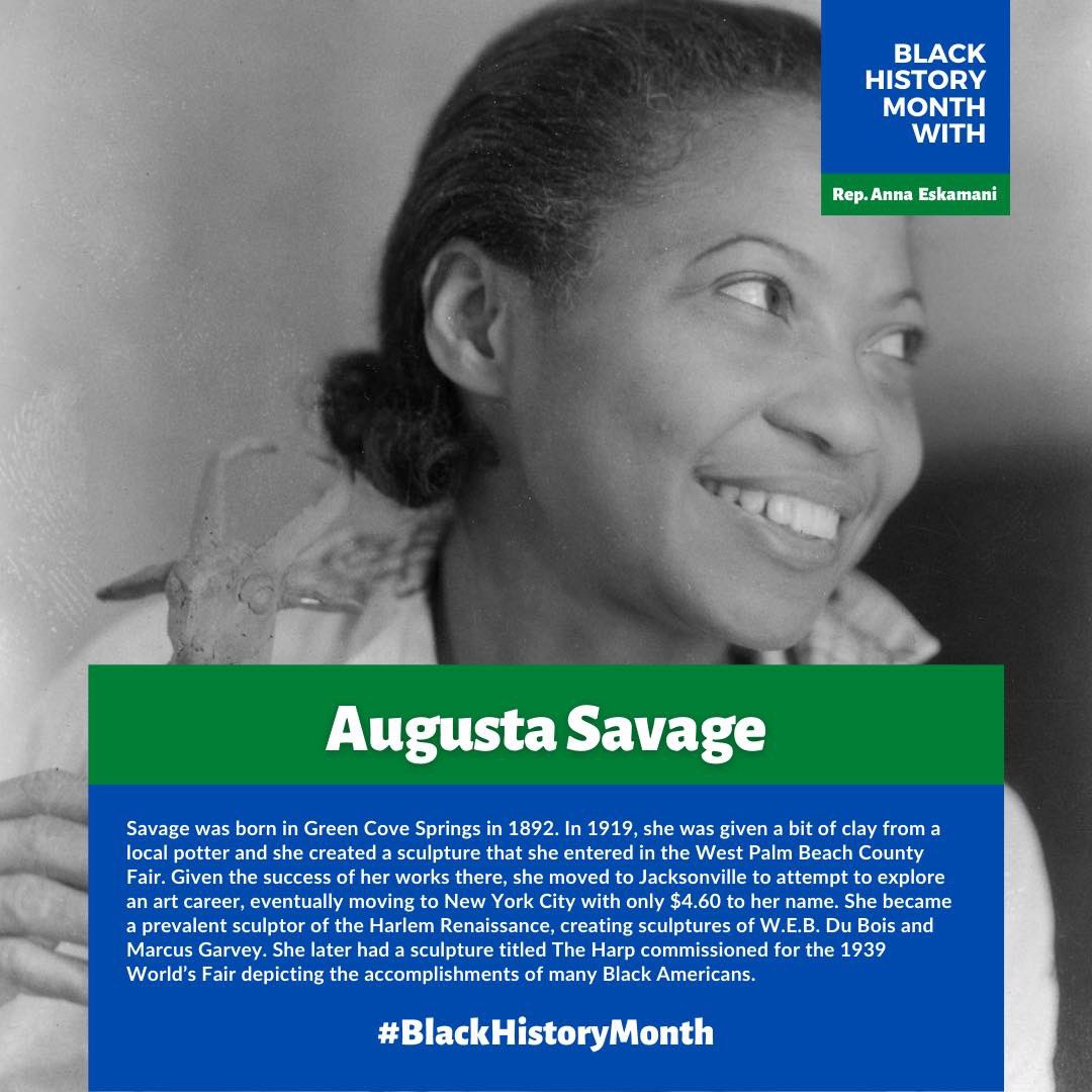 February is  #BlackHistoryMonth  ￼!Meet Augusta Savage!